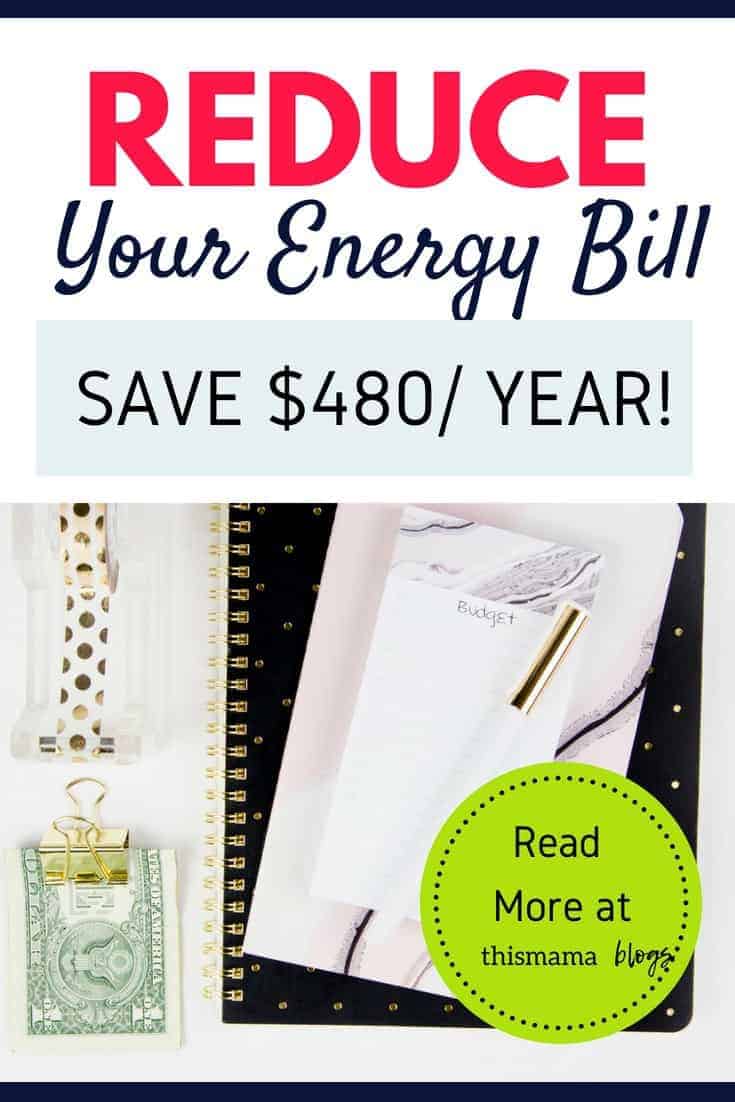 Reduce your energy bill by $40 per month without sacrificing convenience. Here are simple ways! #savemoney #moneysavingtips #lowerelectricbill #savemoneyonenergy