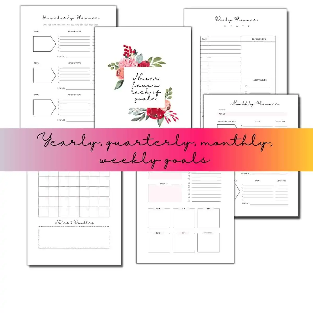 Success PLanner Printable