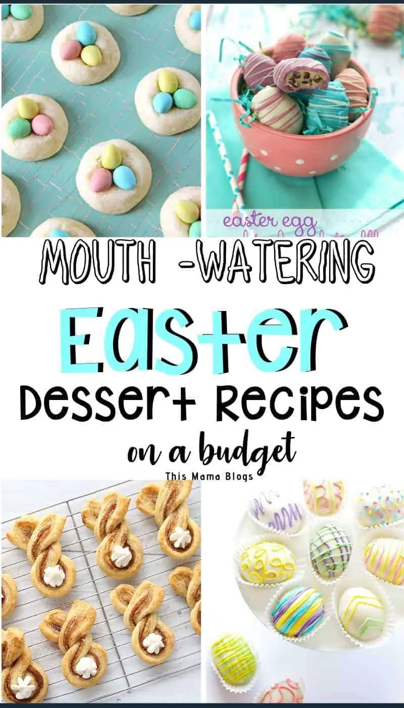 The best Easter dessert recipes bring a cheer to the table. I’ve rounded up the best sugary and decadent treats I can find, perfect for moms looking to indulge their family with sweet goodness while keeping things frugal and inexpensive. #hoildays #easter #easterfood #easterdesserts #easterdessertrecipes