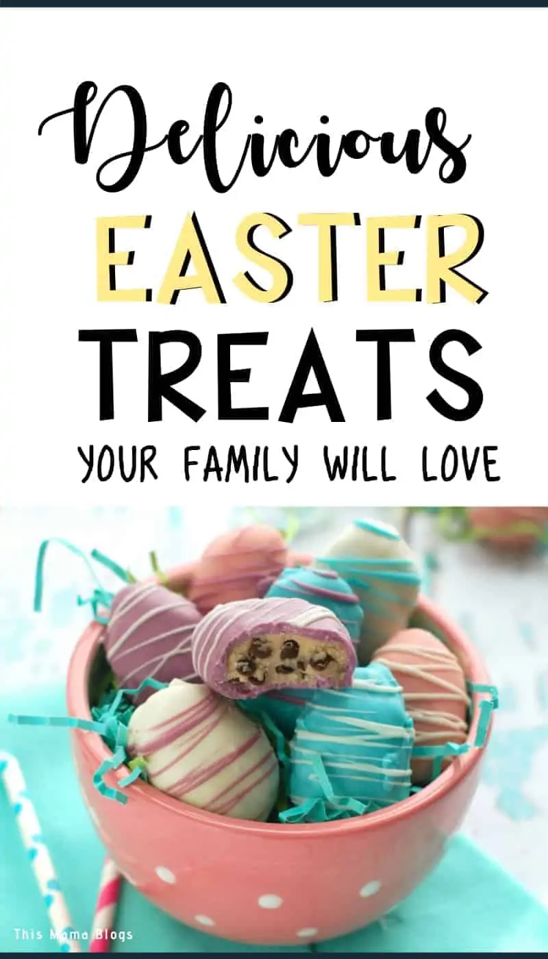 Whipping up some fun and delicious Easter dessert recipes for your family and friends will make the occasion a little more special, particularly if they can’t get over how good the treats are. If you are looking for delicious, easy to make, and budget friendly Easter dessert recipes, check out this list via This Mama Blogs! #easterdesserts #eastertreats 