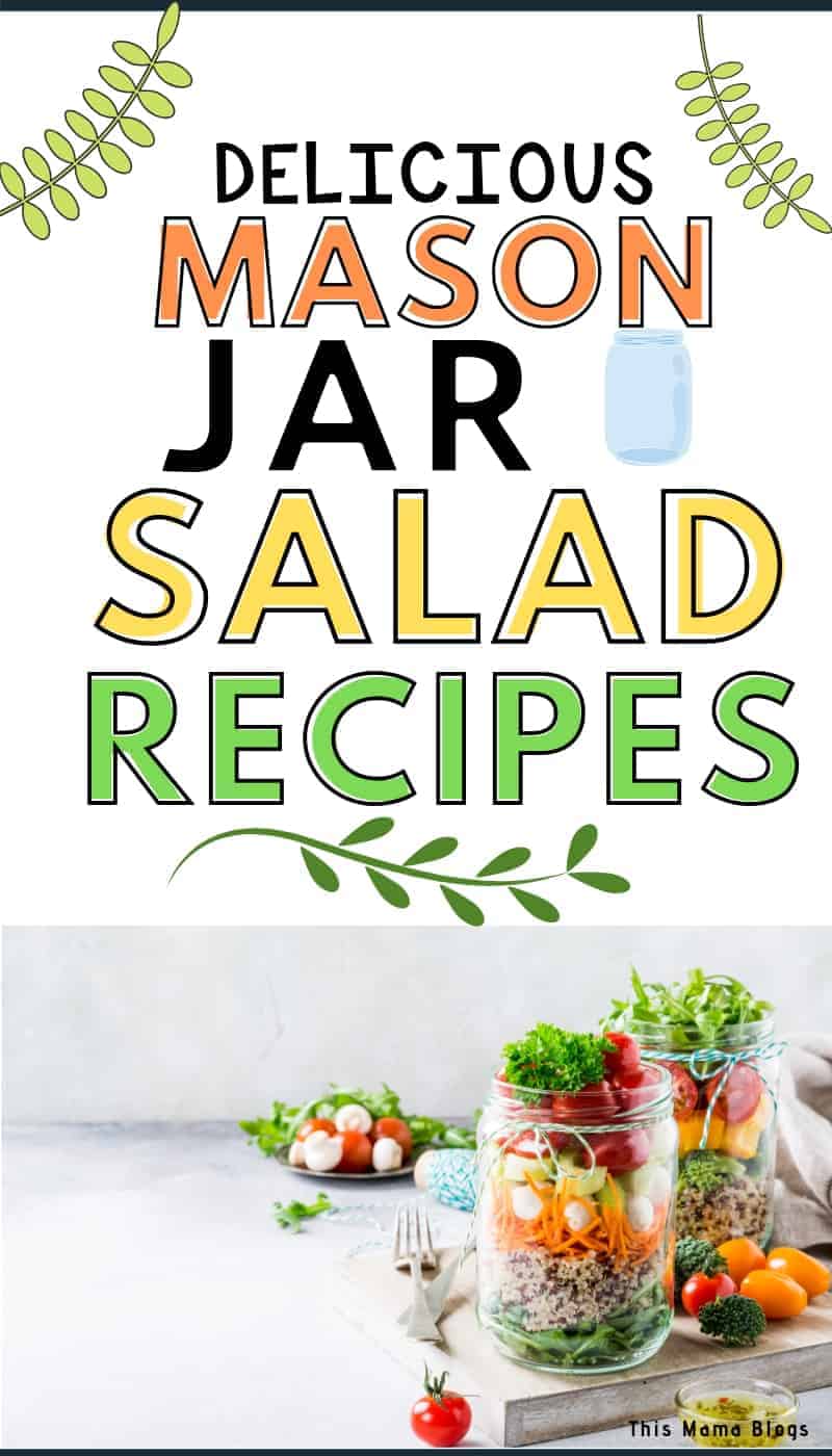 Want to save time and money and eat healthy at the same time? Try making these delicious mason jar salad recipes! They are easy to make, healthy and great meal prep ideas for the busy days ahead! #mealprepping #saladrecipes