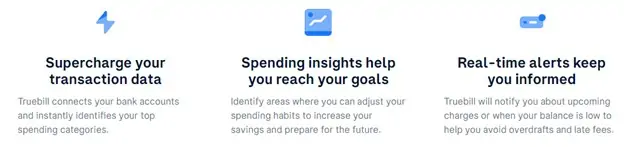 Truebill's spending insights