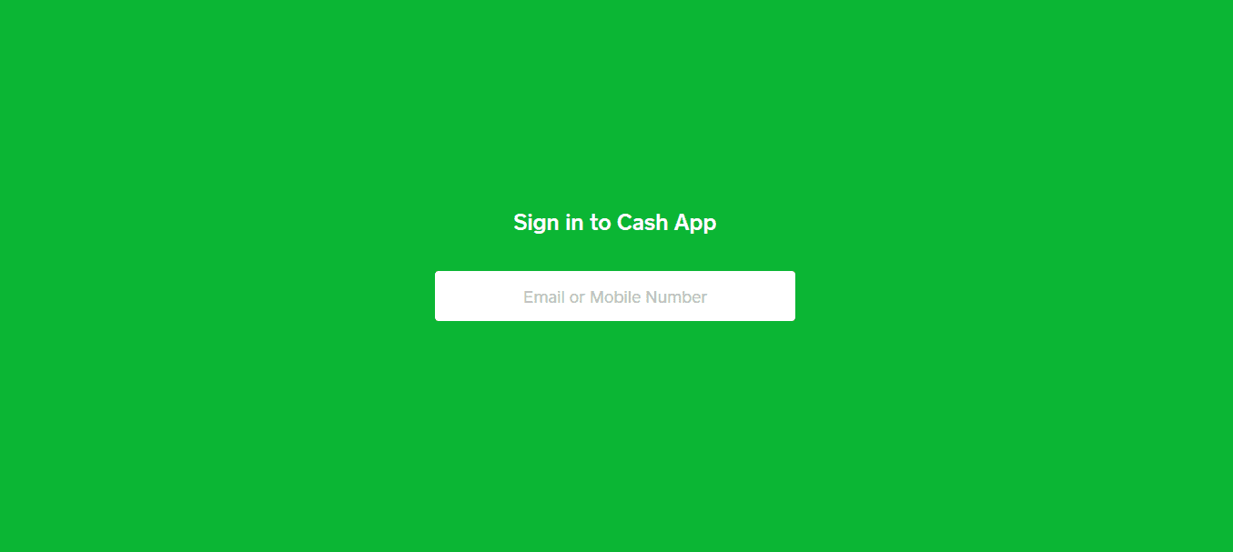 Cash app sign up