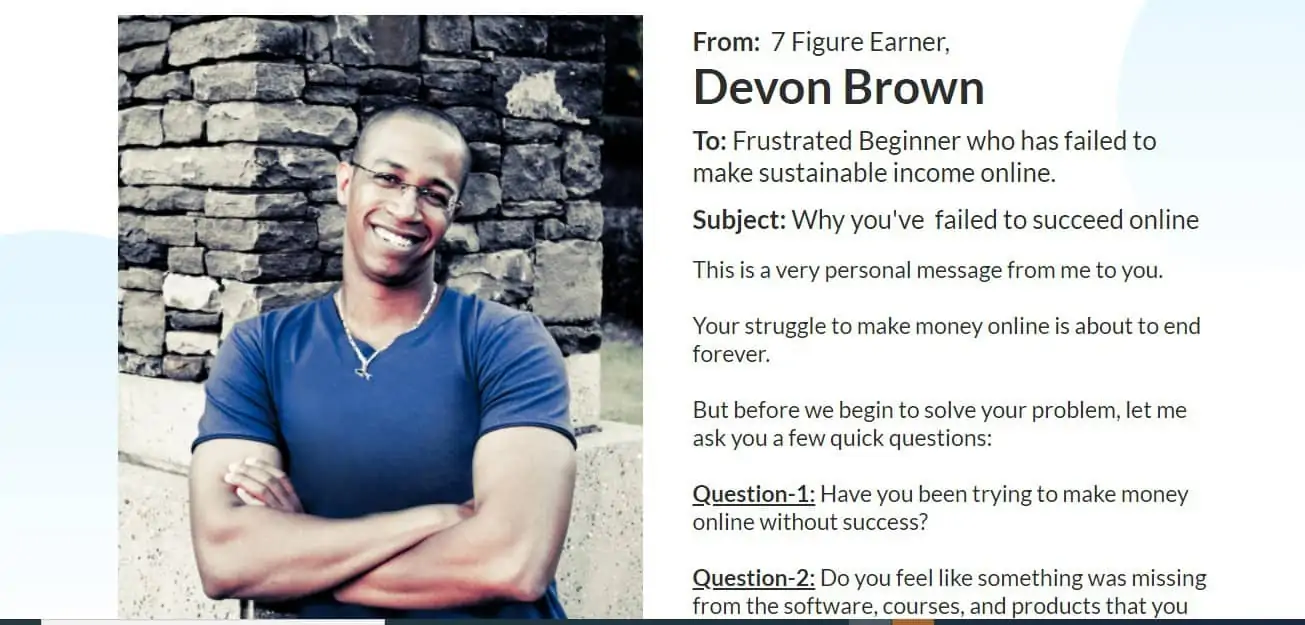 Devon Brown, founder of 12 Minute Affiliate