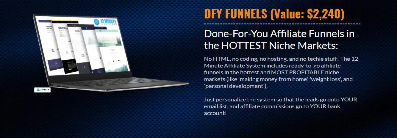 12 Minute Affiliate Done-for-You Funnels