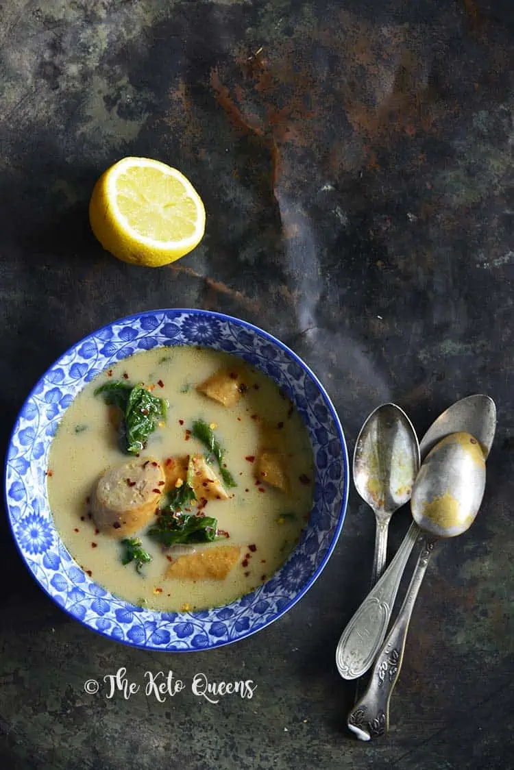 Sausage and Spinach Soup