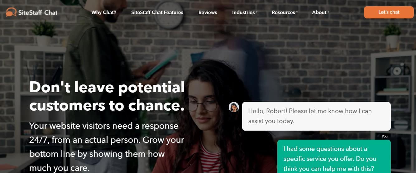 Get chat support jobs at SiteStaff