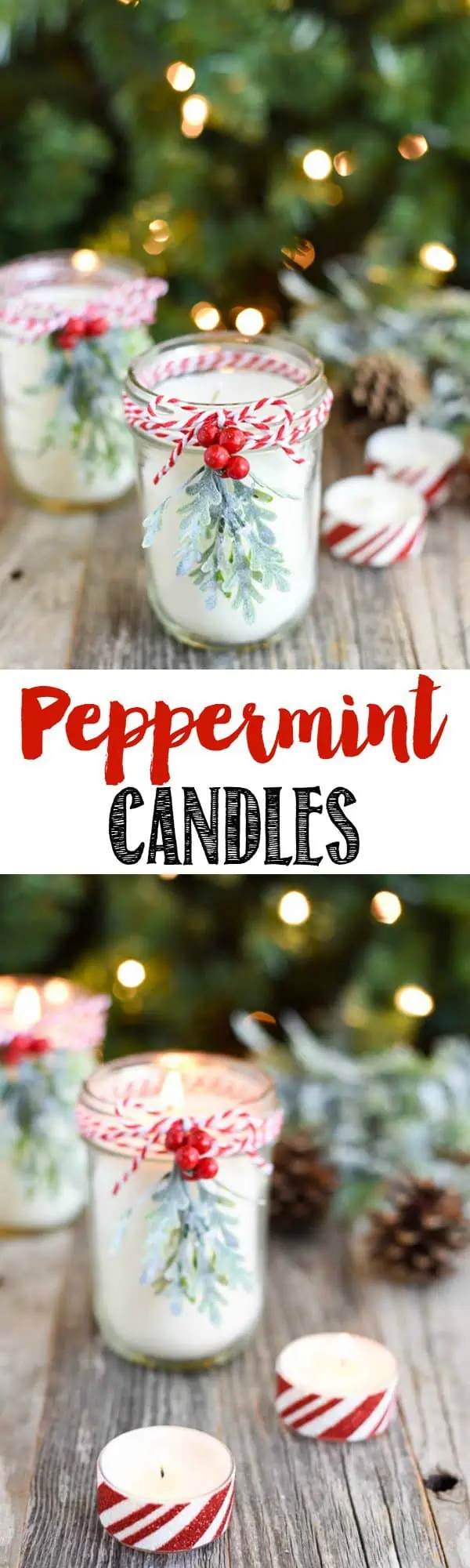 DIY homemade candle Christmas gift