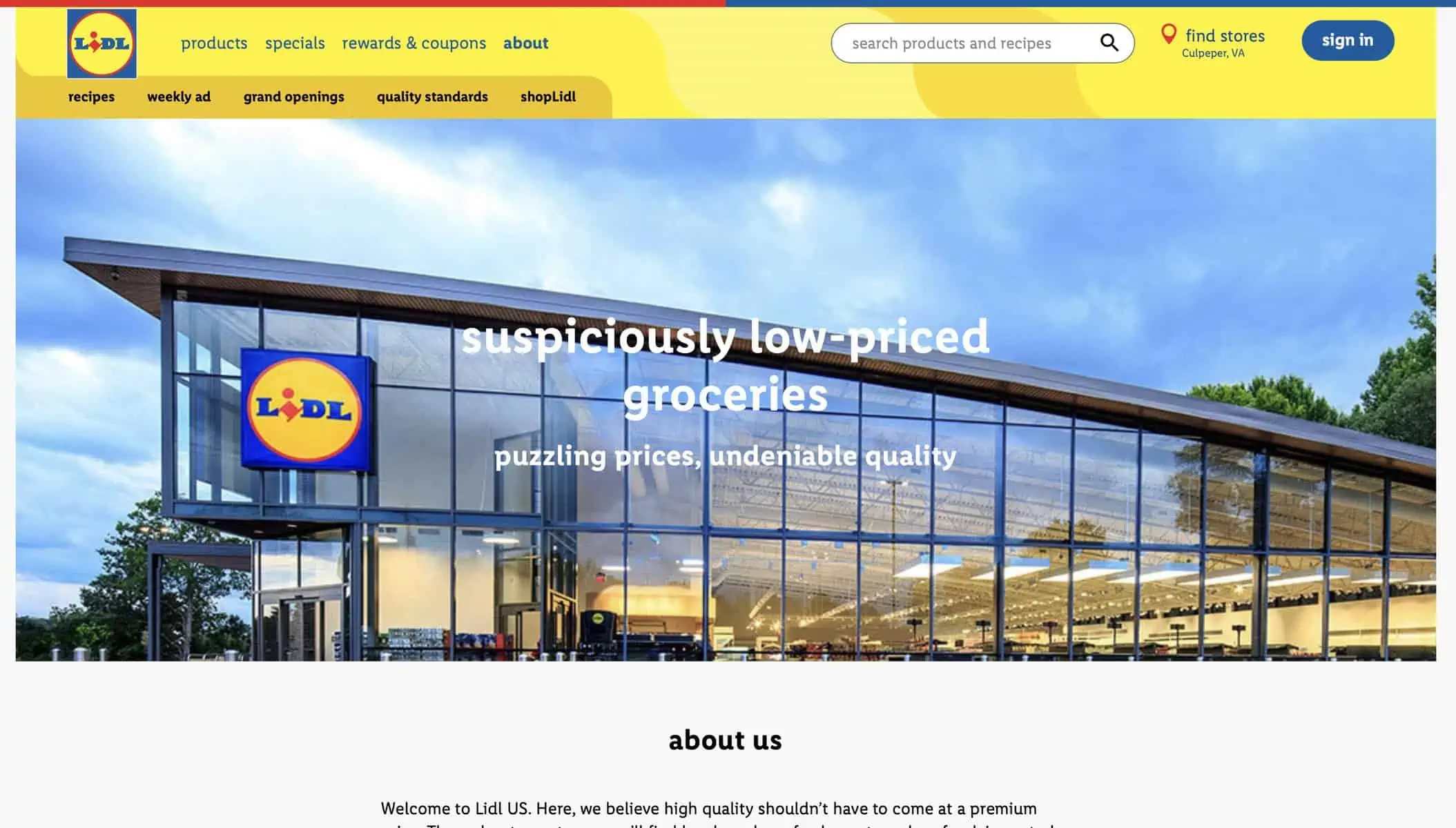 Lidl grocery store