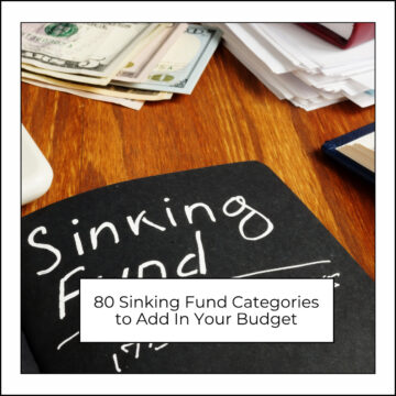 sinking fund categories