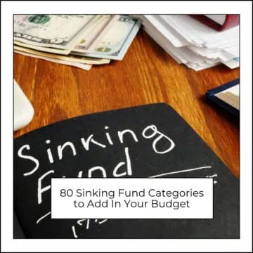 sinking fund categories