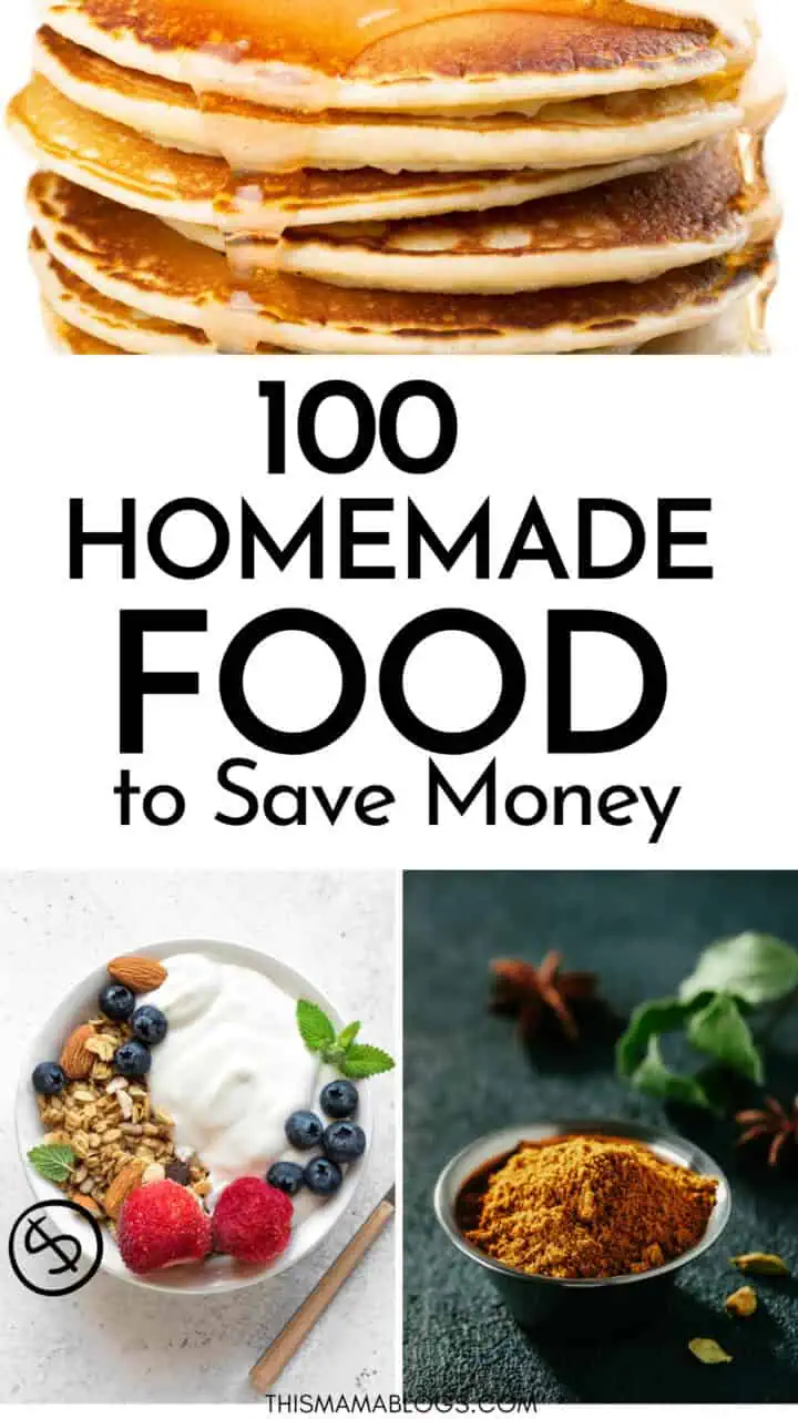 homemade food to save money