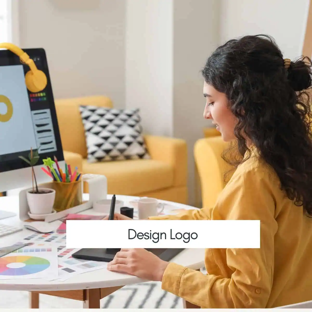 make money with Canva designing logo