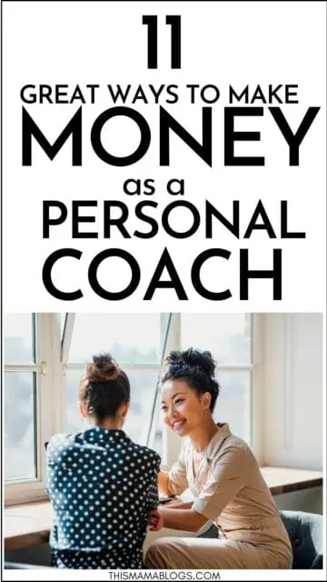 make money as a personal coach pin