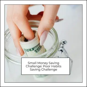 Small Money Saving Challenge Poor Habits Saving Challenge